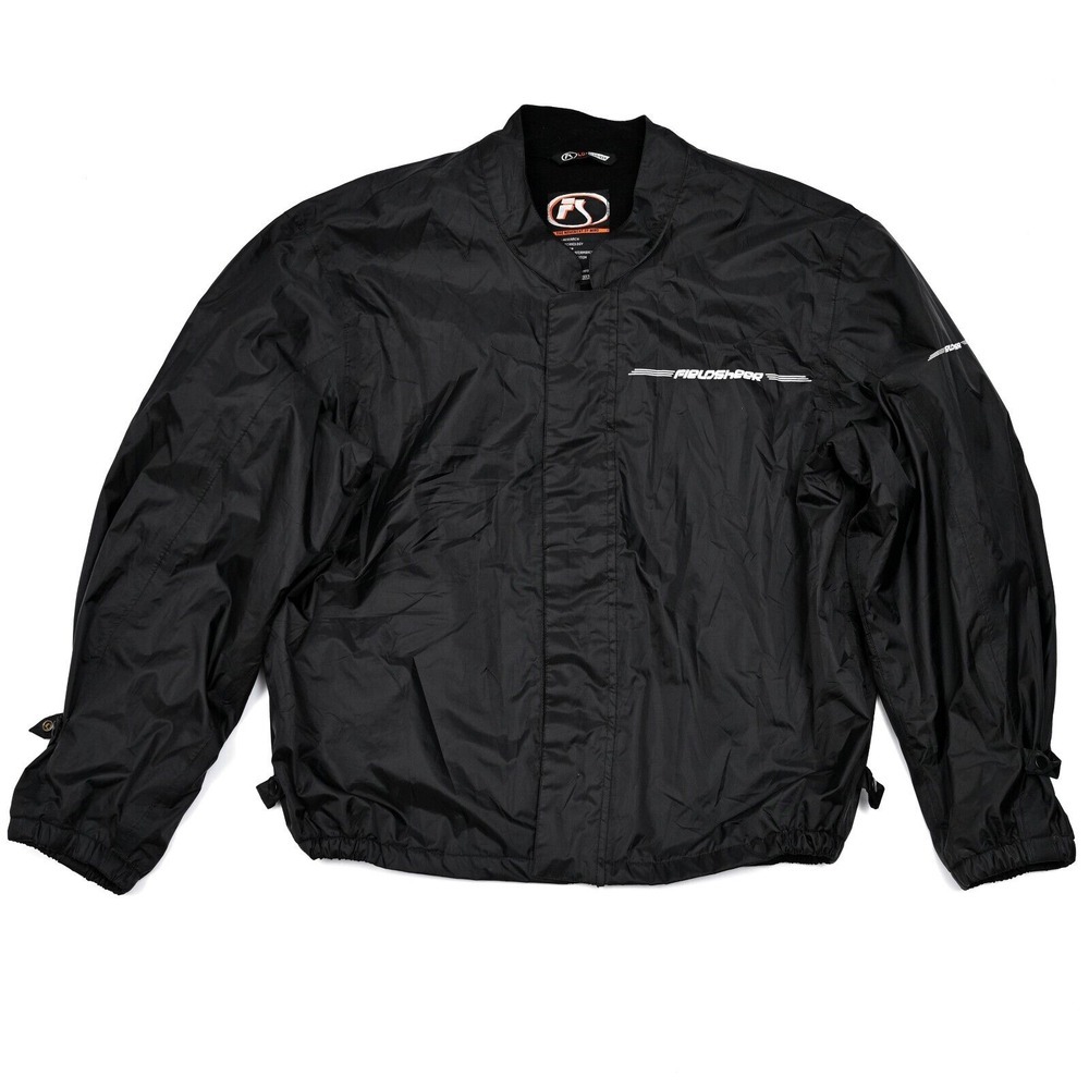 Fieldsheer Motorcycle Windbreaker Jacket Insulated Large Black Full‎ Zip NO PADS